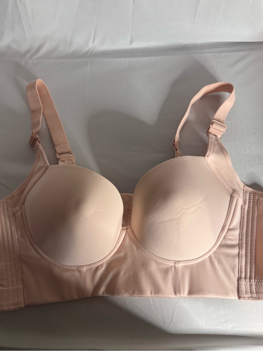 Nude/Light Pink Longline Strapless Corset style Bra